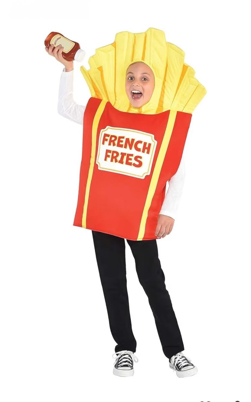 Amscan Large French Fries Foam Tunic Kids Halloween Costume